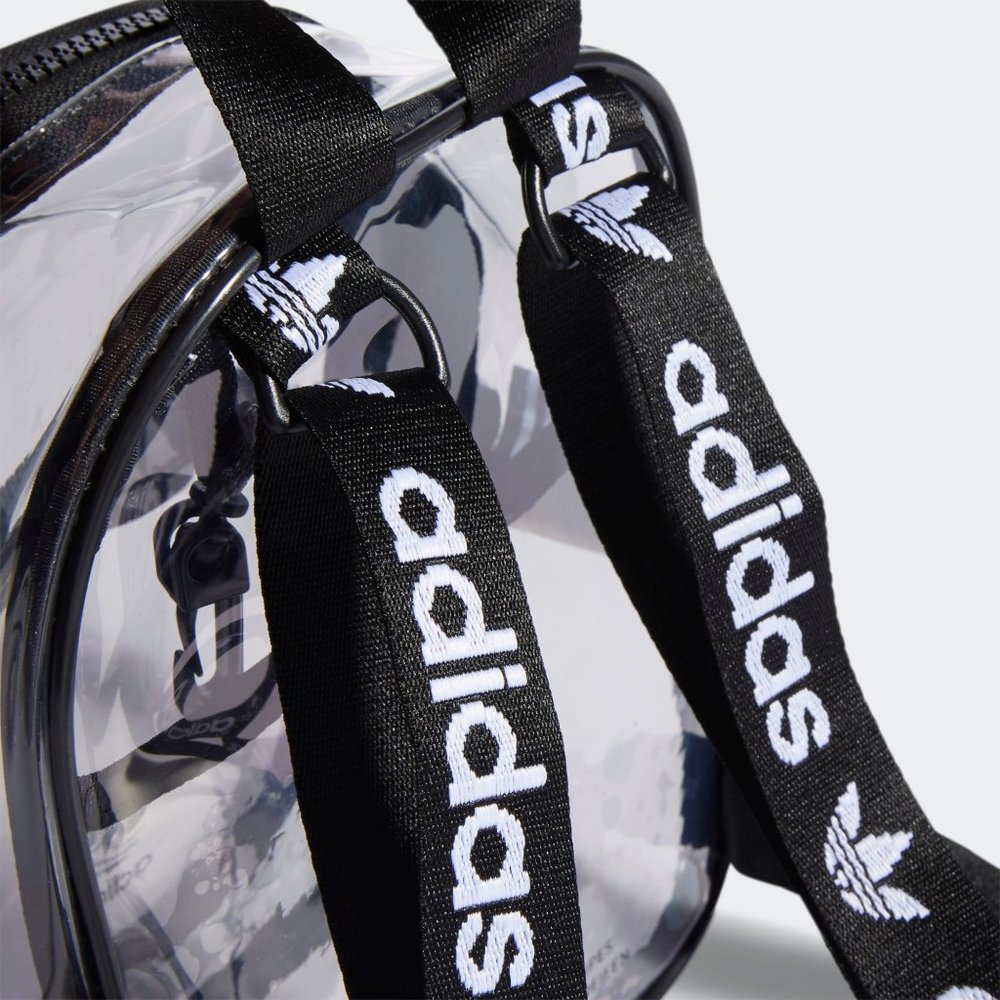 Adidas Transparent Mini Trefoil Backpack Black - Picture 7 of 16